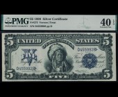 Fr. 273 1899 $5 Silver Certificate Chief PMG 40EPQ